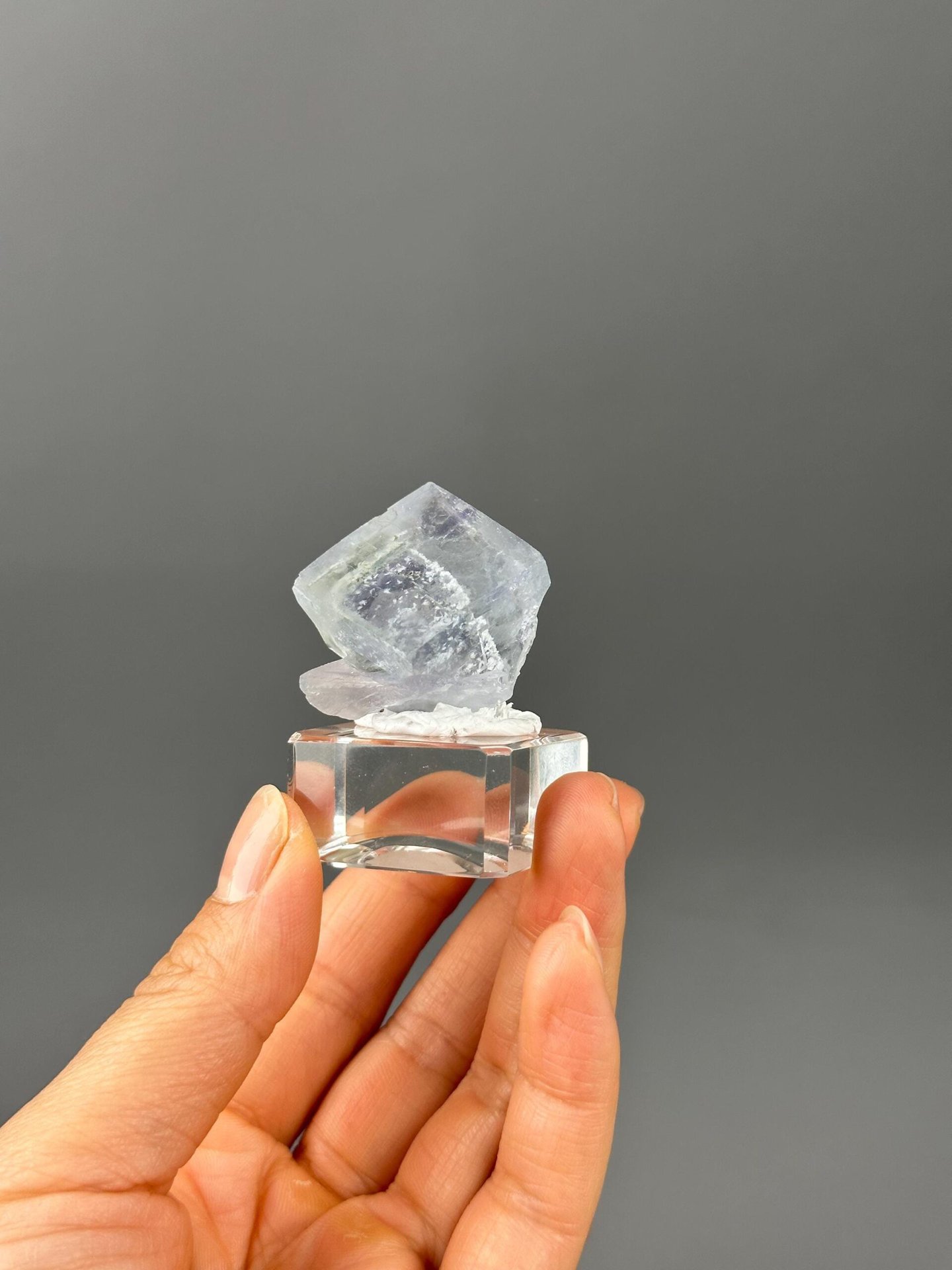Blue fluorite phantom ghost zoning detail