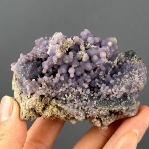 Indonesian Botryoidal Grape Agate - Rare Purple Gem - Unique Collector's Crystal - Healing Properties