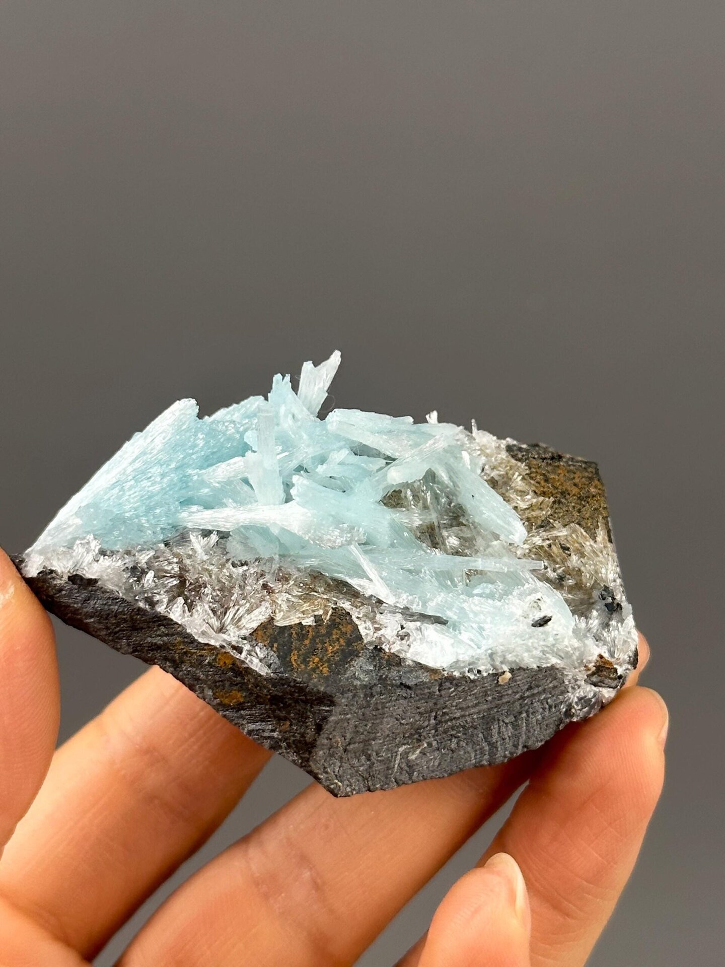 Hemimorphite cluster side profile Yunnan specimen
