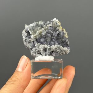 Fluorite Cluster - Multi-Mineral Marvel - Quartz and Calcite Fusion - Collector's Gemstone