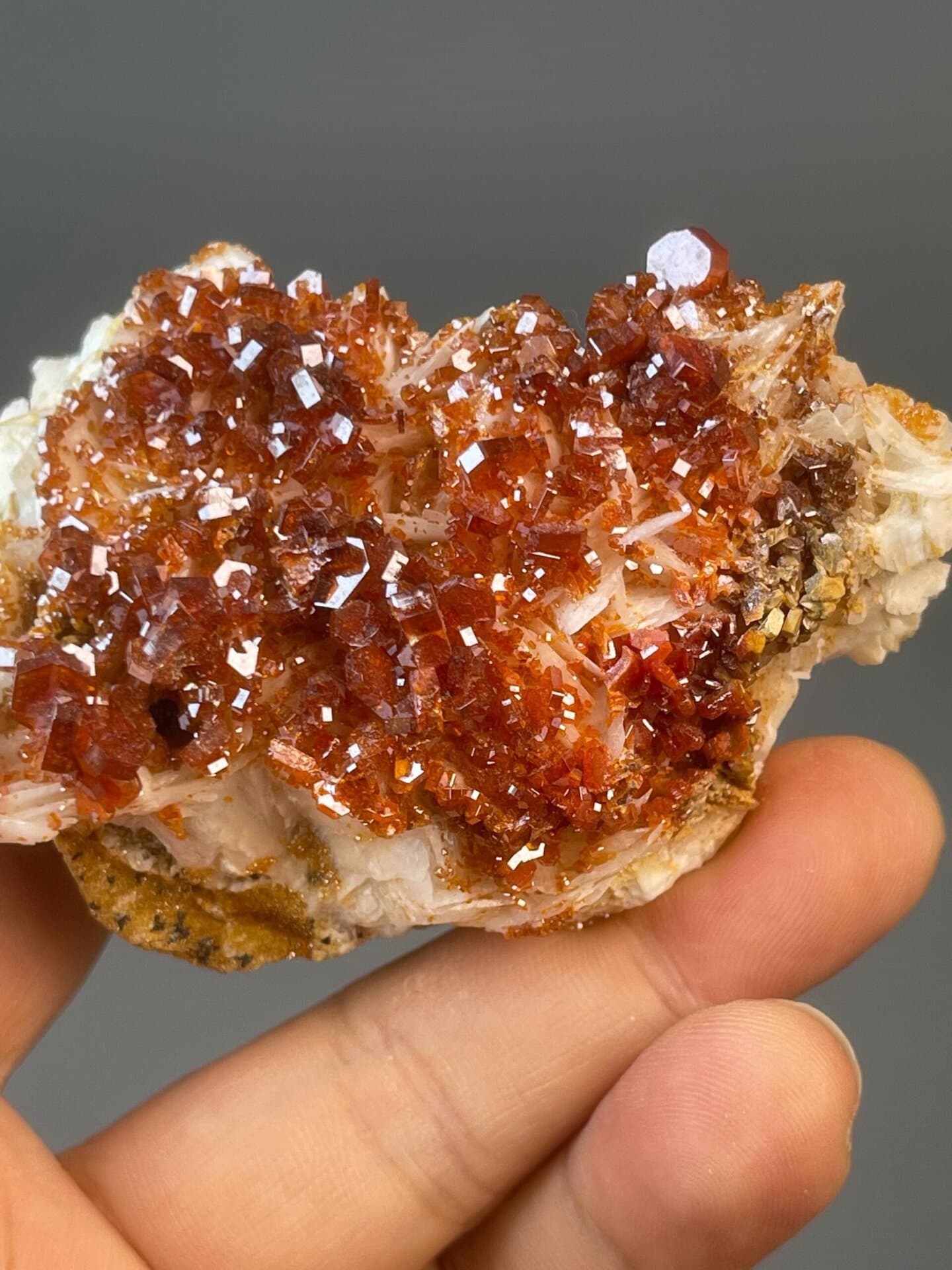Moroccan vanadinite cluster, 7.23 oz, adamantine luster