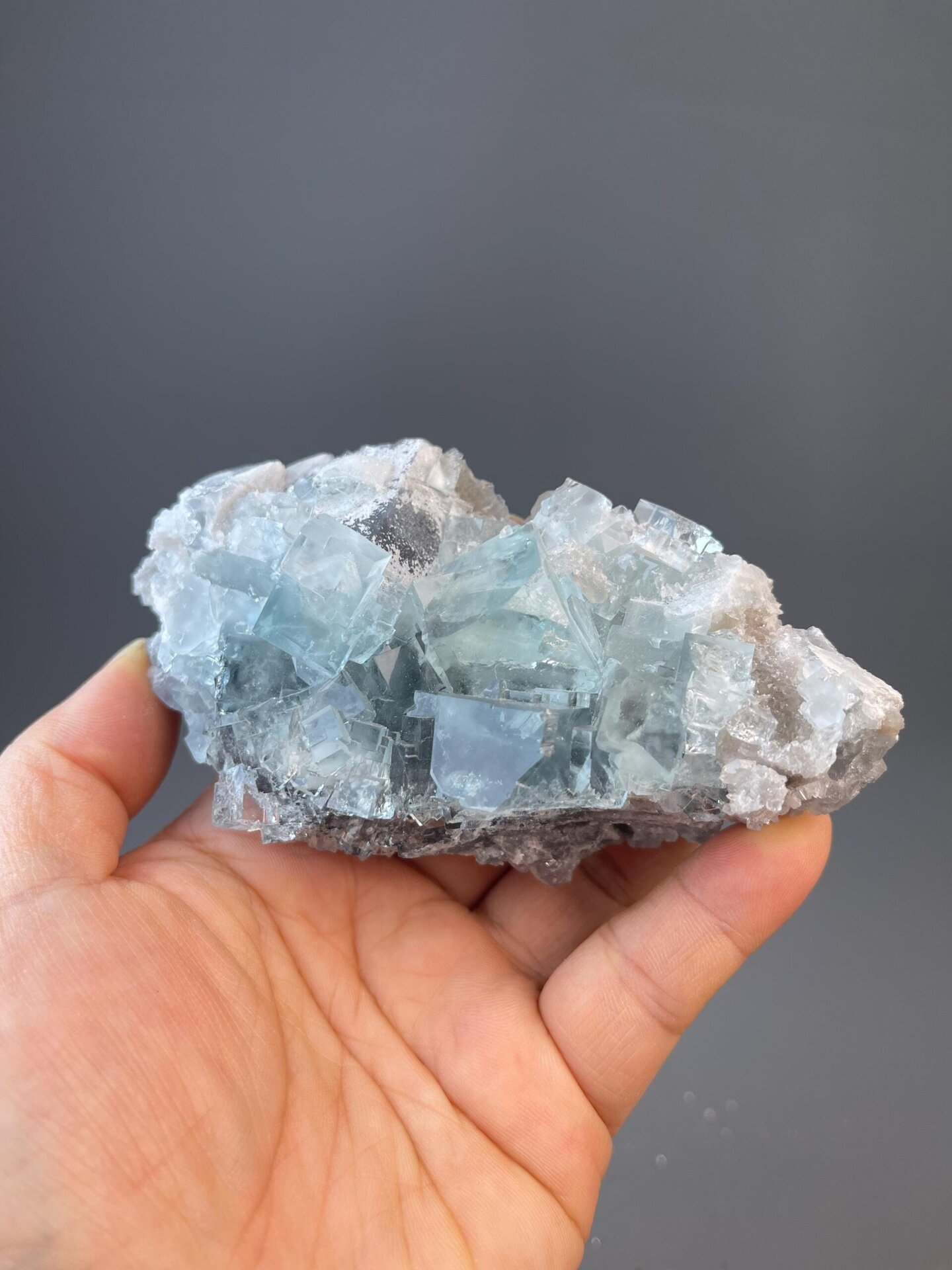 Collector blue fluorite cubic specimen from Zhejiang, China