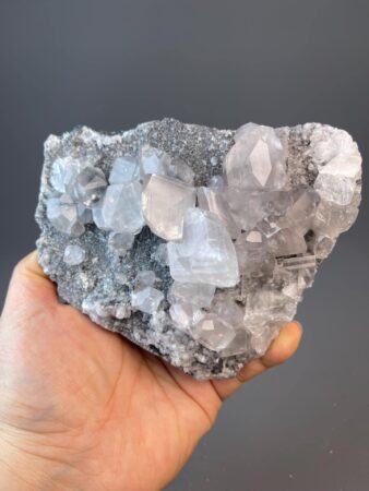 White Calcite Cluster - Shimmering Display - Fujian Origin - Elegant Stone Décor