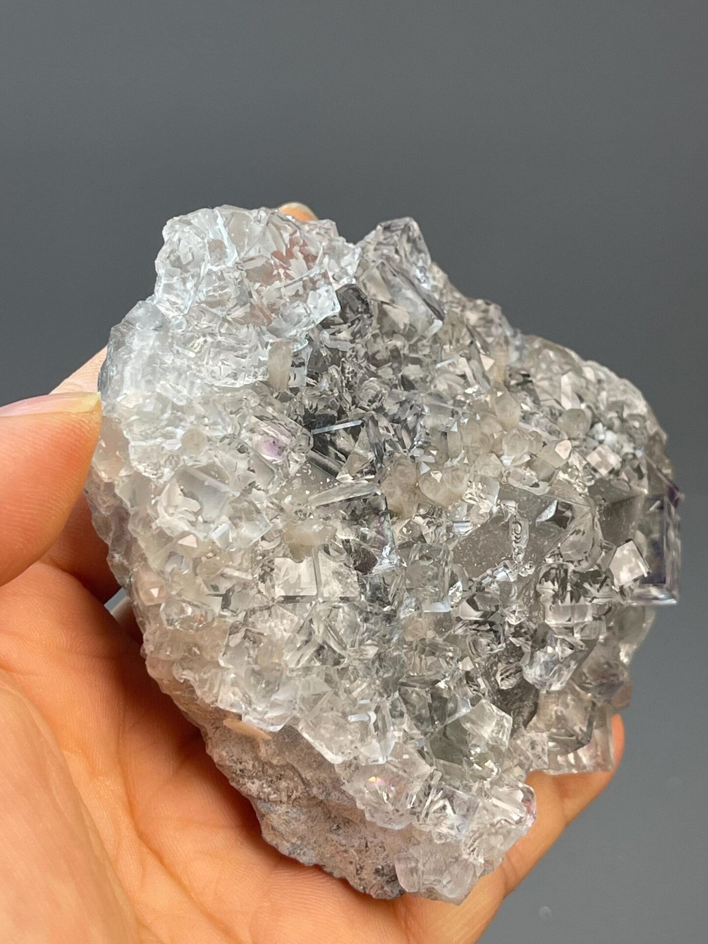 Zhejiang fluorite with exceptional diamond-like transparency