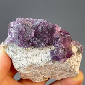 Purple Fluorite Octahedron Cluster - Striking Mineral Specimen - Guizhou Origin - Exquisite Display Piece