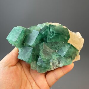 Madagascar Fluorite Specimen - Vivid Large Crystals - Radiant Green Daylight Hue - Collector's Gem