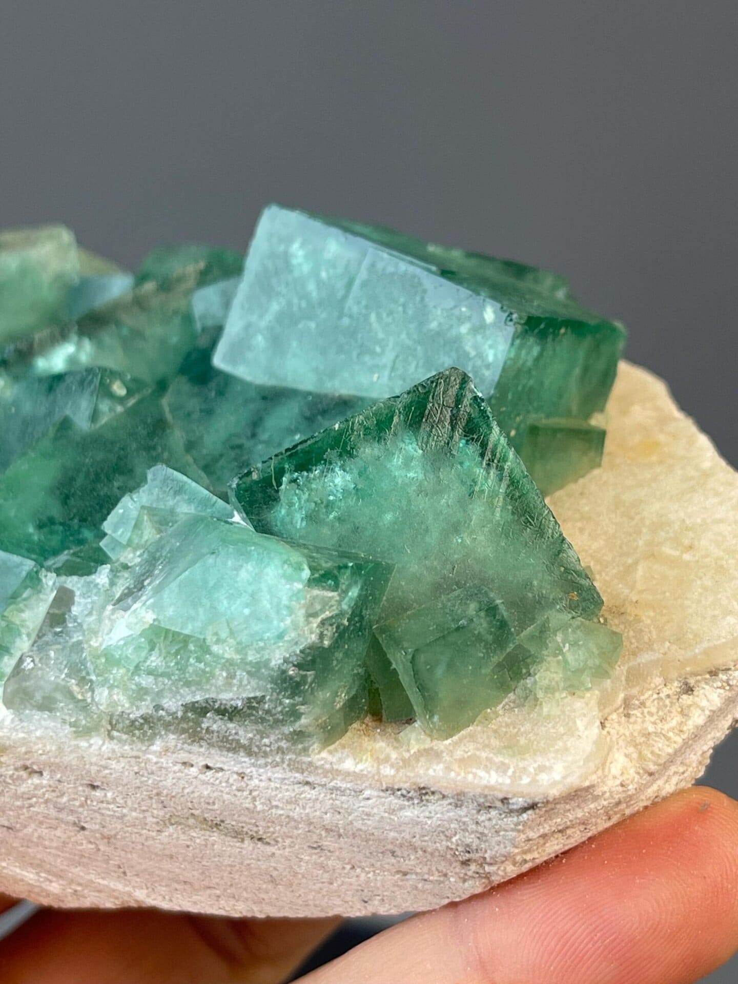 Collector green fluorite specimen from Madagascar