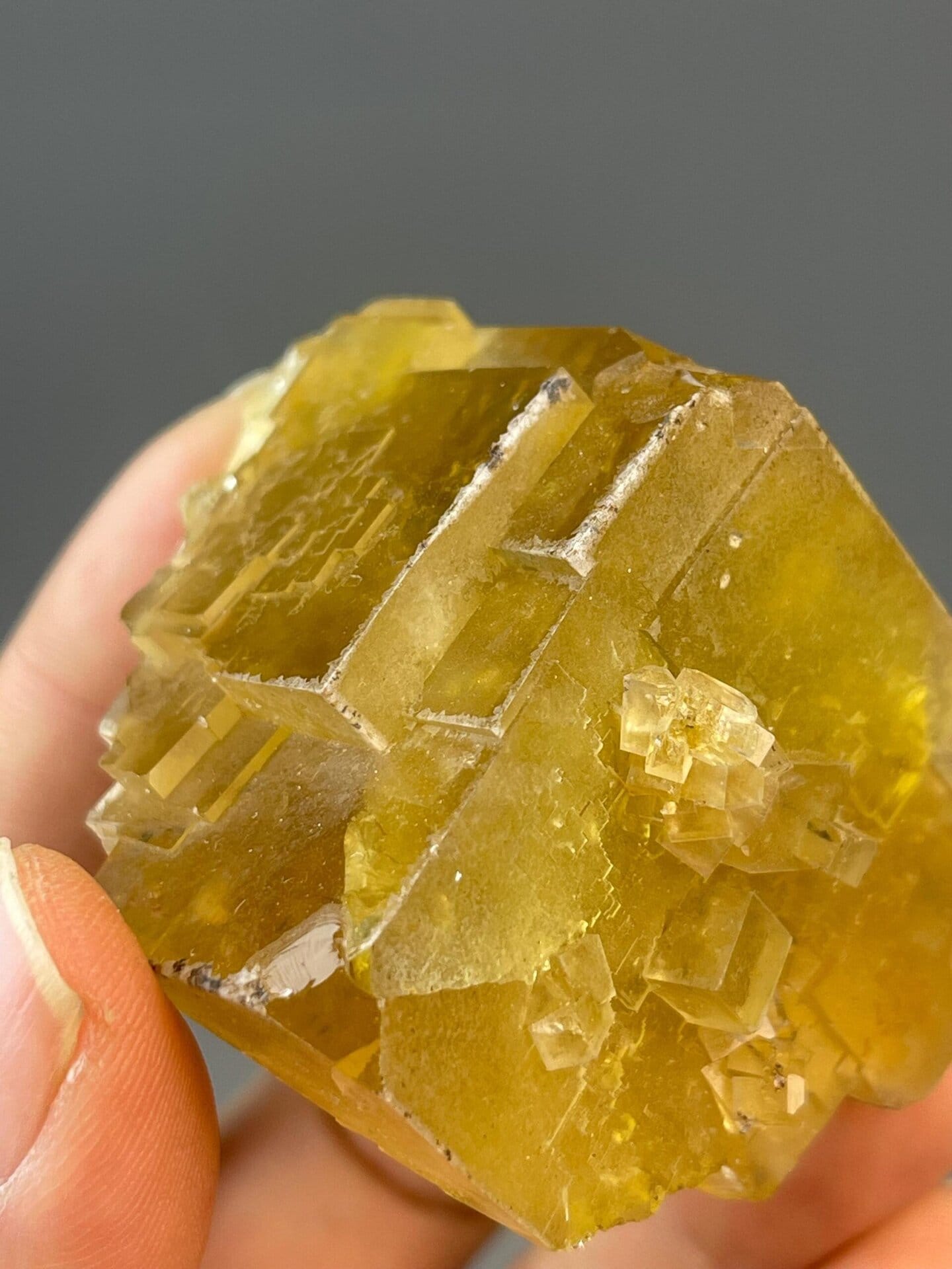 Beijing fluorite with characteristic yellow coloration