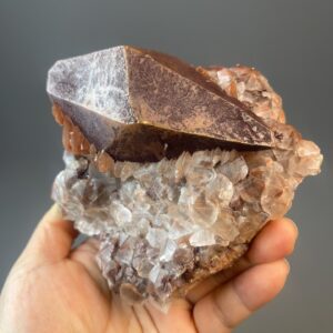 Spectacular Octahedral Calcite - Deep Red Hue - Hubei Origin - Fluorescent Gem for Collectors