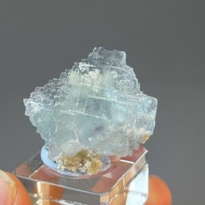 Phantom Fluorite Stepped Cubes - Sky Blue Hue - Yao Gang Xian Origin - Collector's Gemstone
