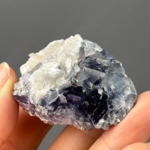Fluorite Crystal Cluster - Twinned Rarity with Calcite - YGX Hunan Mine - Collectible Gem