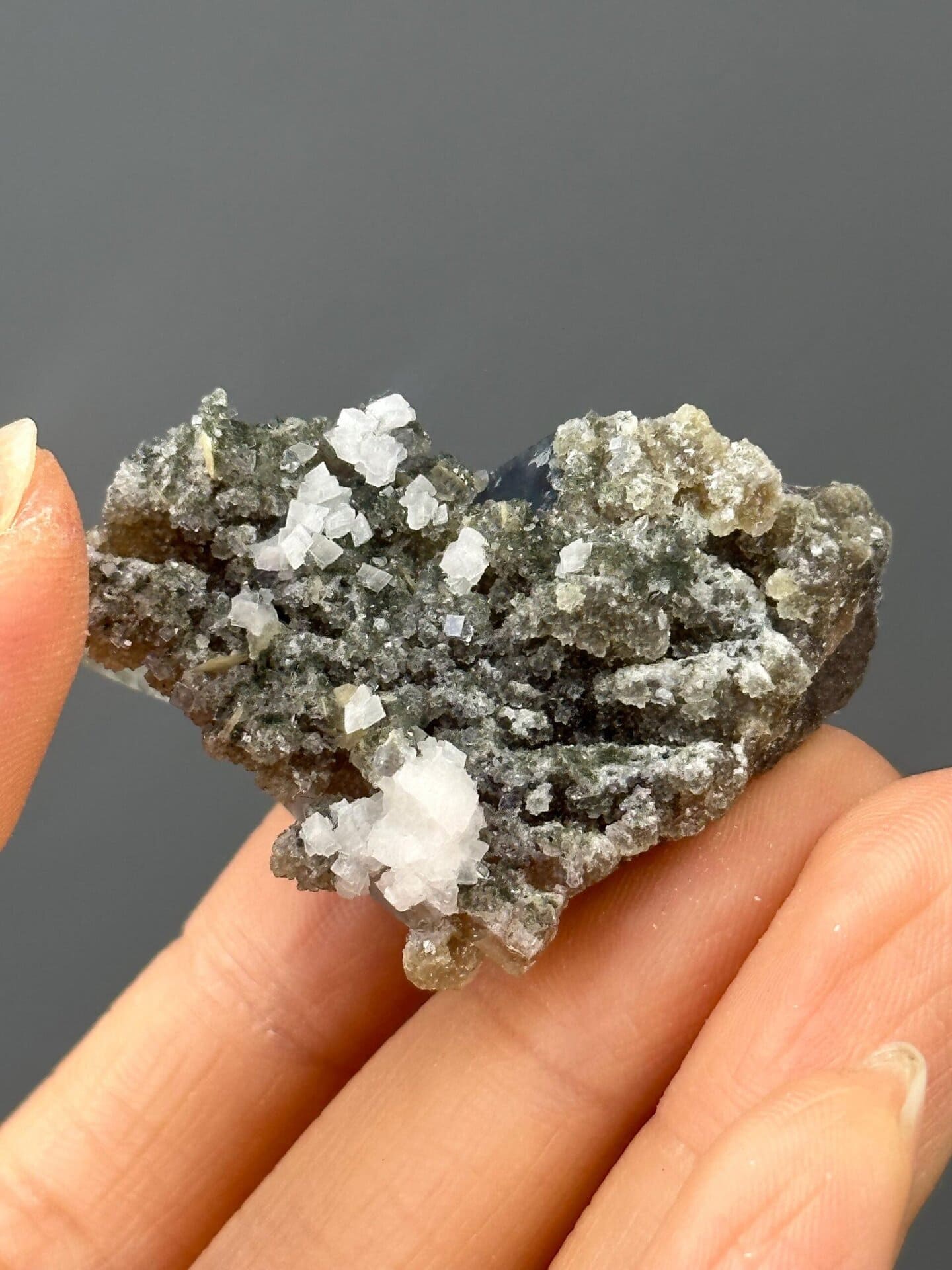 Top view of step-form phantom fluorite, Yaogangxian