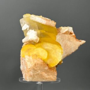 Yellow Potato Calcite Cluster - Rare Crystal Formation - Unique Chinese Specimen - Ideal for Collectors