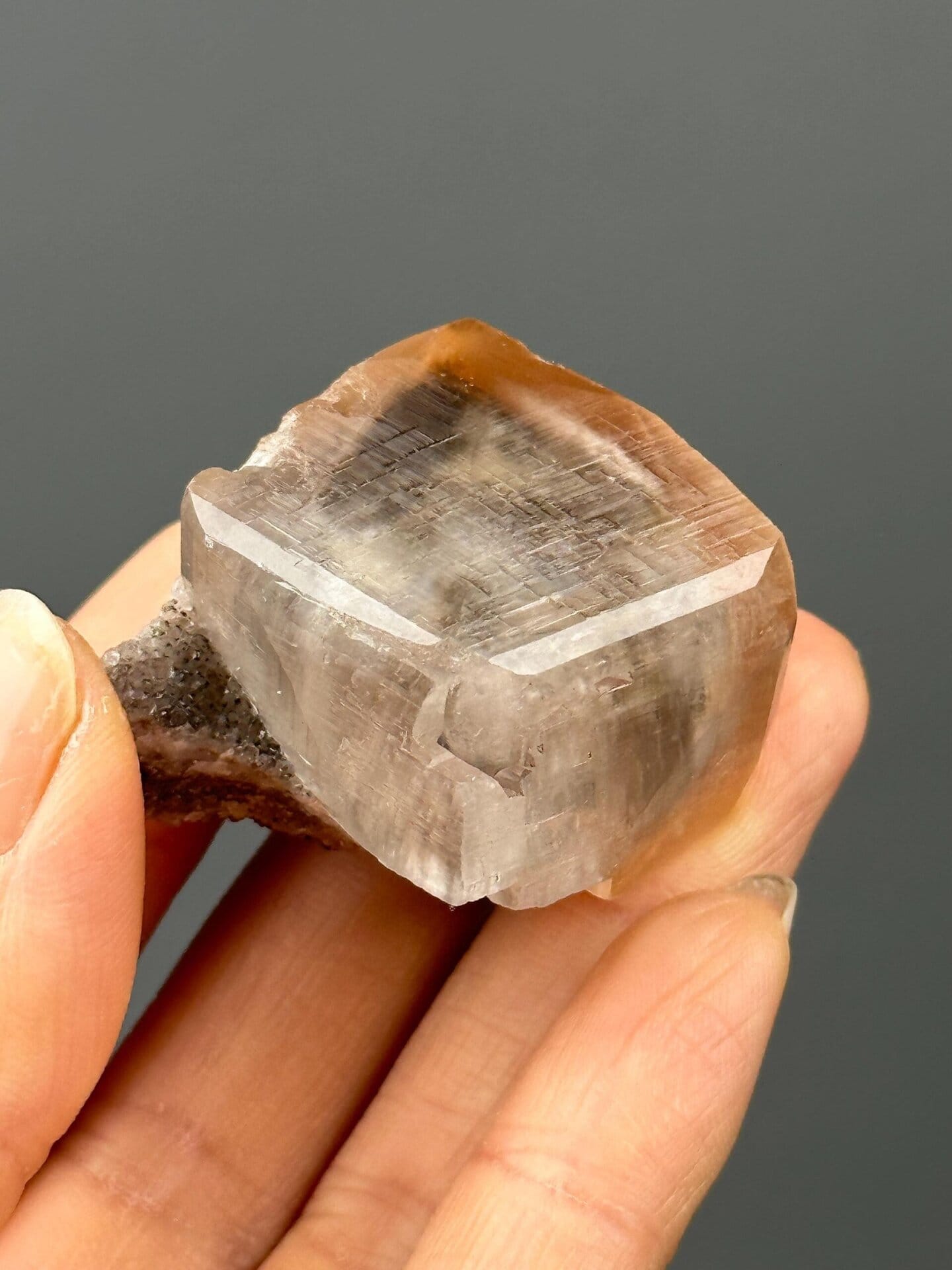 Lustrous calcite crystal matrix from Daye, Huangshi, Hubei, China