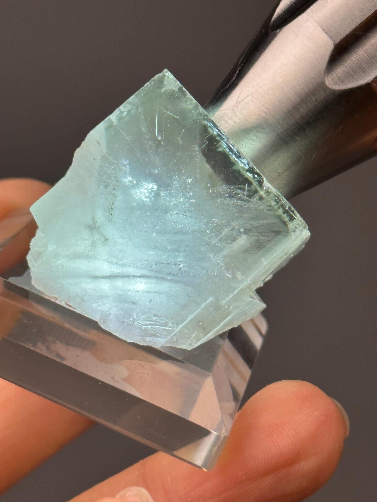 Back view of green fluorite cluster, Yaogangxian Mine