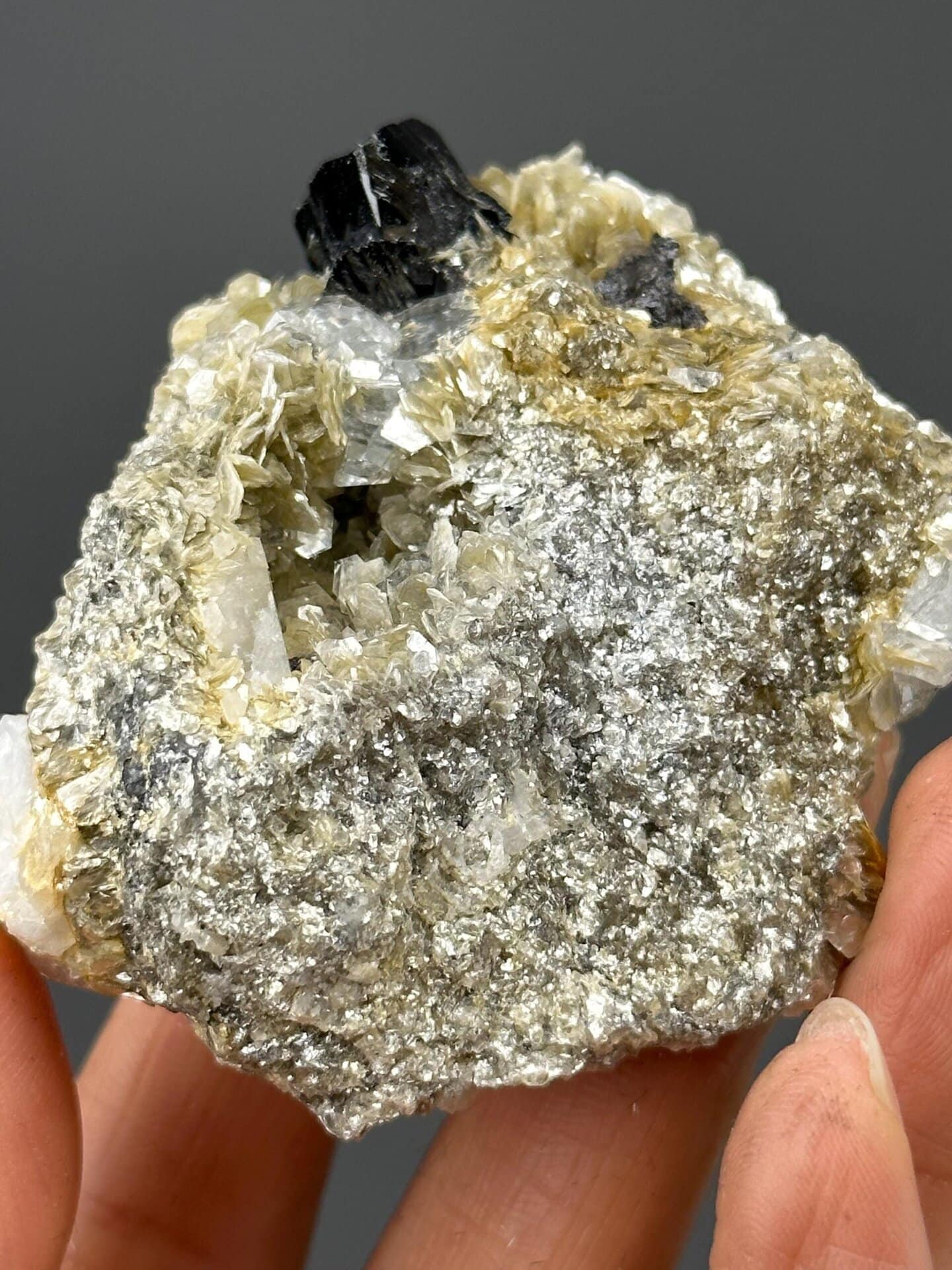SnO₂ tetragonal cassiterite, Mohs 6.5, Pingwu, Sichuan, 3.88 oz