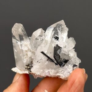 Yaogangxian Quartz Cluster - Cassiterite and Pyrite Specimen - China - Unique Mineral Collection