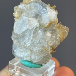 Aquamarine Crystal - Tranquil Blue Beryl with Mica - Xuebaoding, Sichuan - Perfect for Collectors and Healers