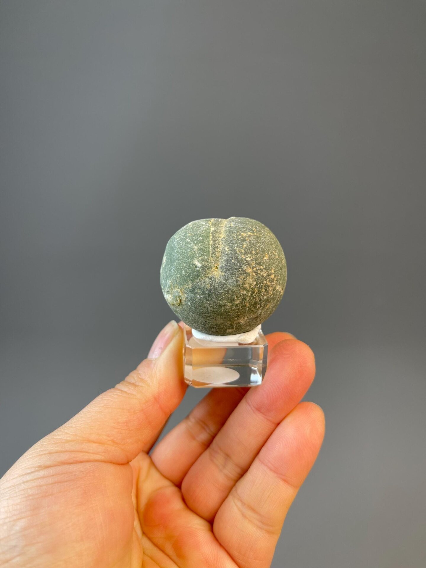 Green prehnite cluster vitreous waxy luster detail