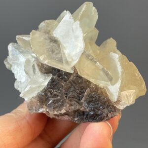 Calcite Crystal - Flower-Like Form - Rare Fluorescent Beauty - Hunan Origin - Collector's Gem