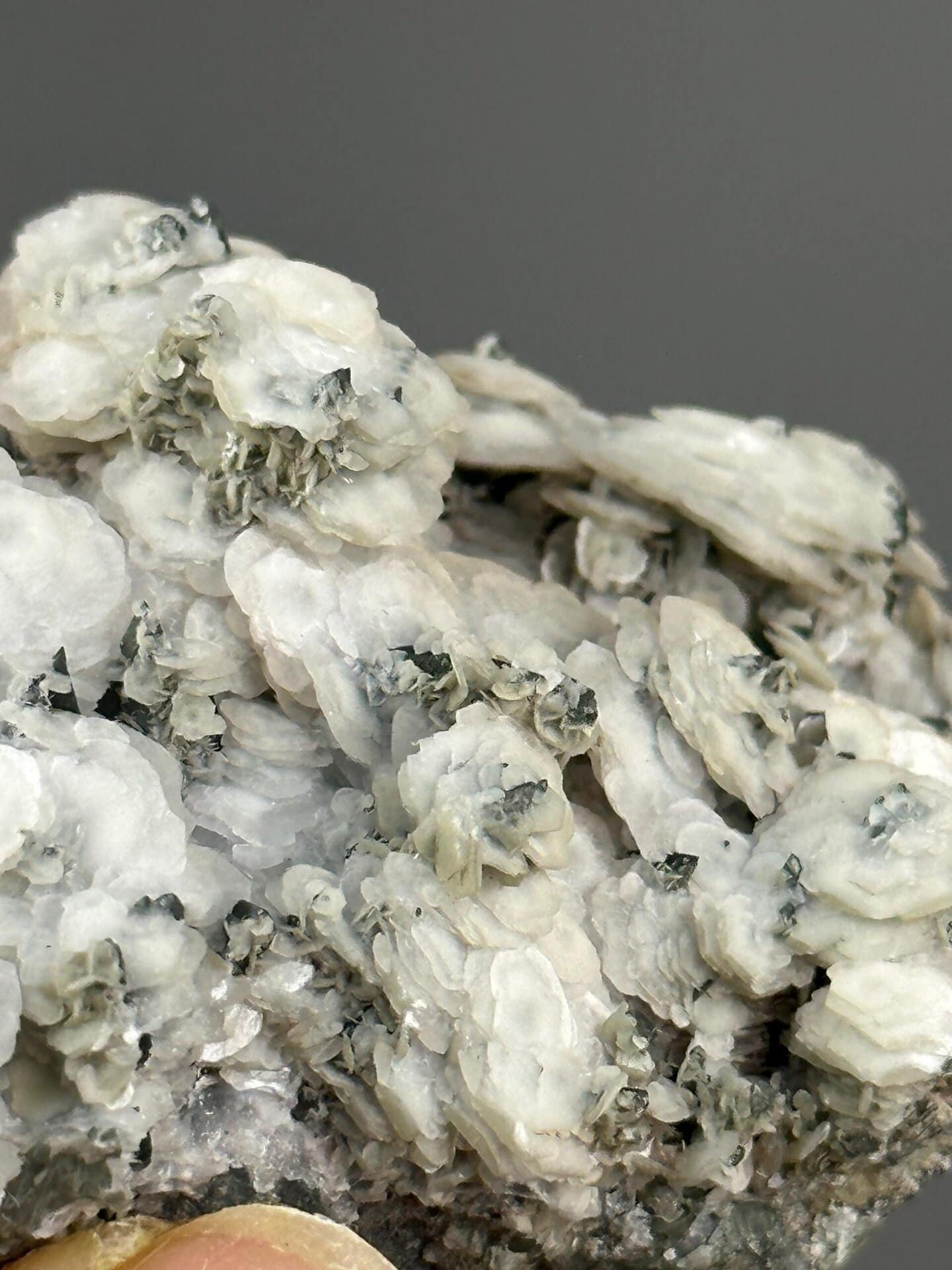 Calcite with fluorescent green quartz under UV light