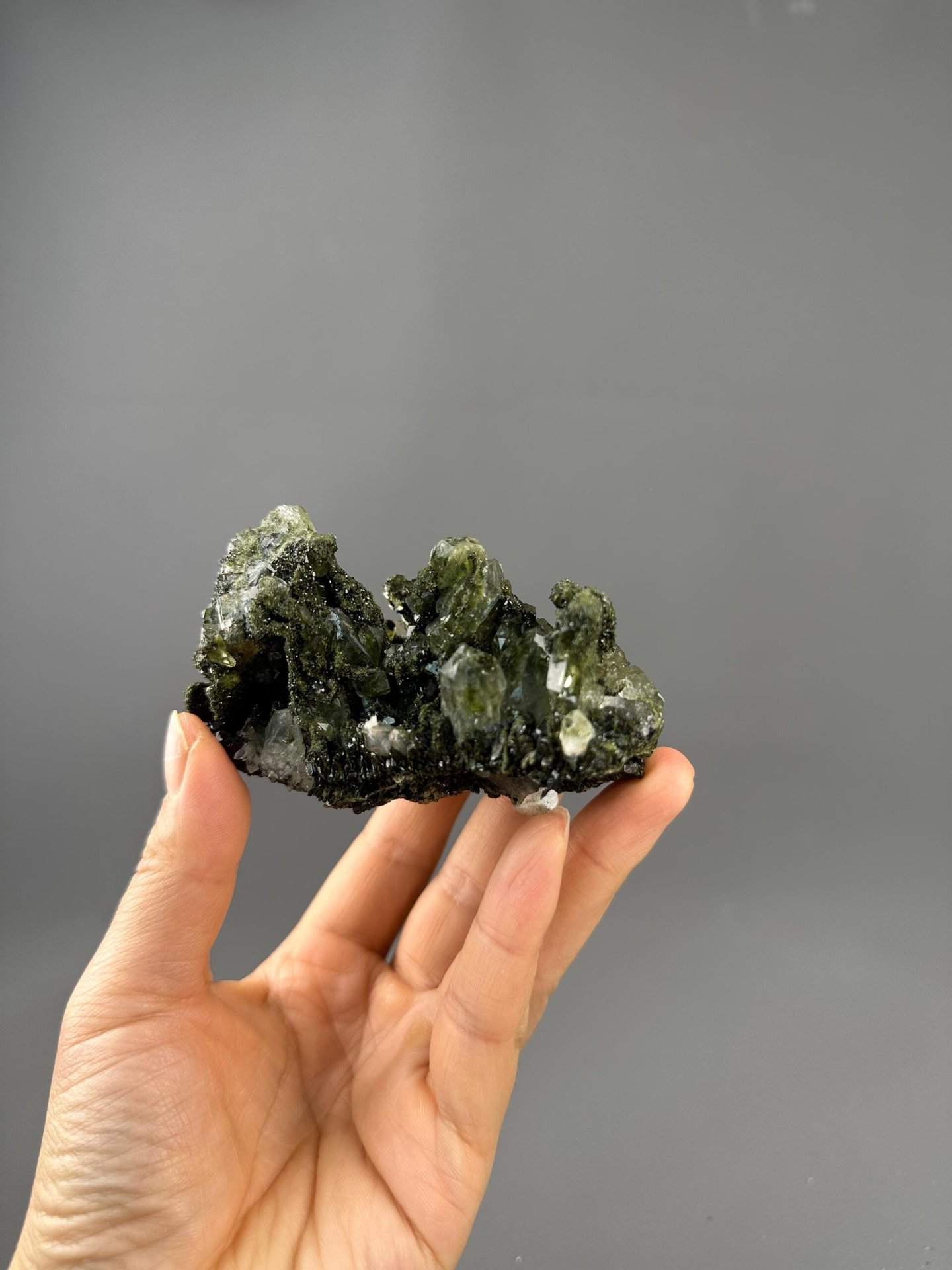 Side view of garden quartz Turkey specimen
