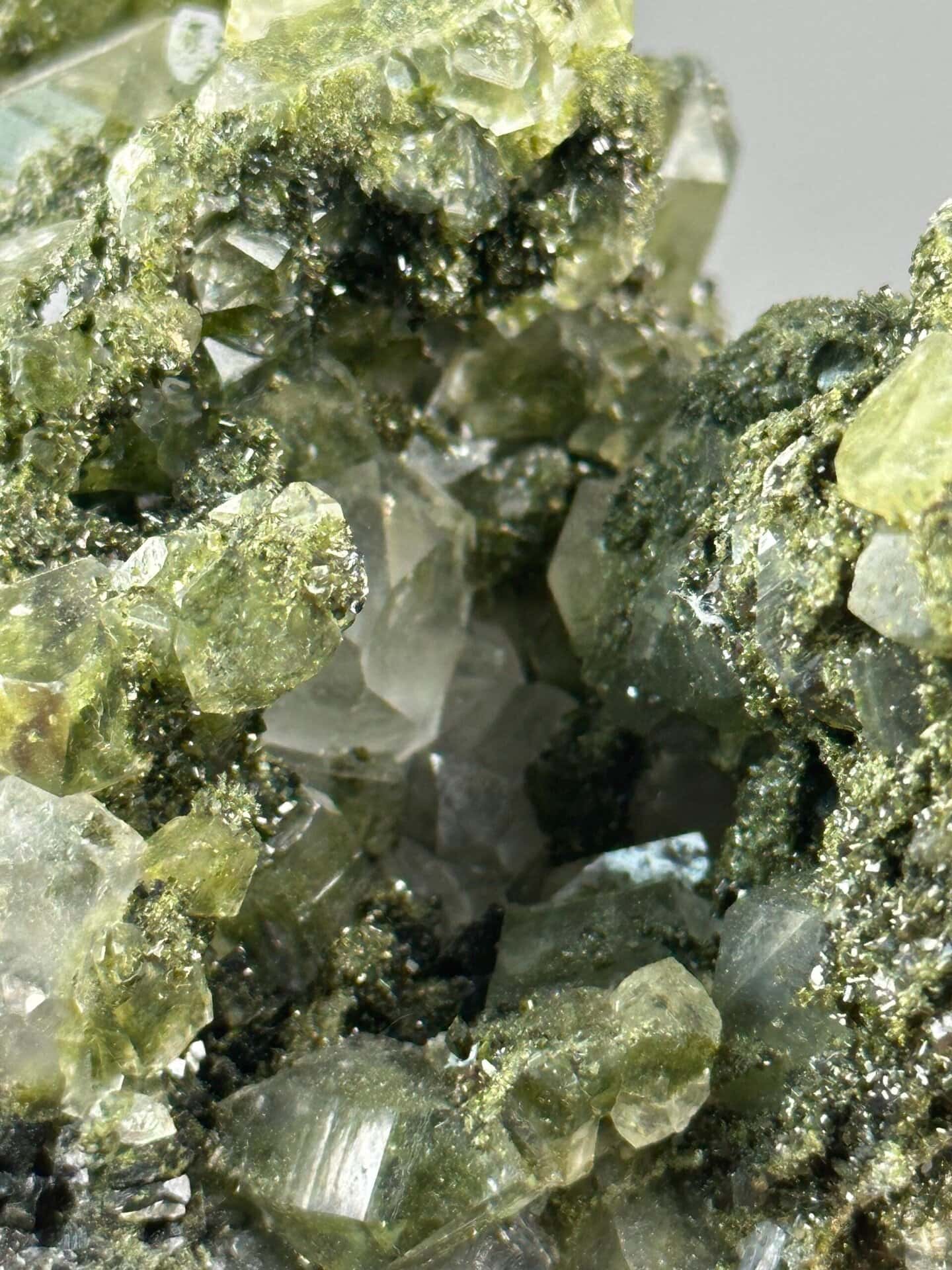 Natural landscape patterns visible in garden quartz