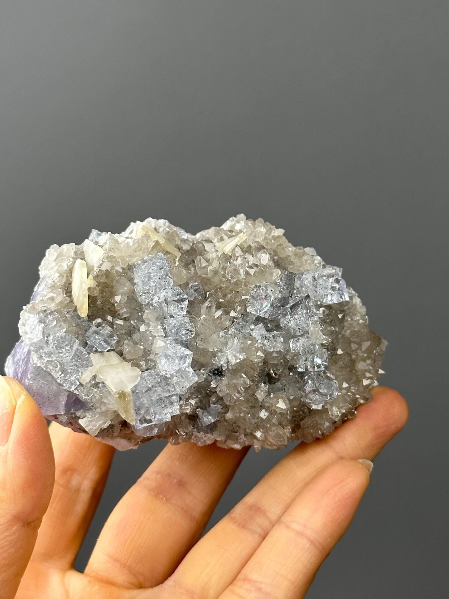 Sky-blue fluorite from Xianghualing Mine Hunan China