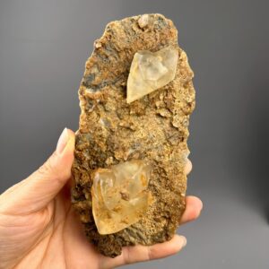 Twin Calcite Crystal - Unique Formation - Hunan Origin - Ideal for Collectors