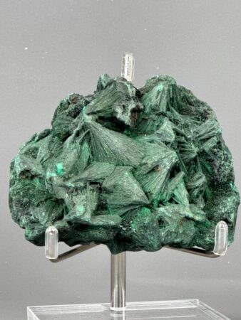 Malachite Needle Cluster - Vibrant Green - Yangchun, China - Rare Collector's Gem