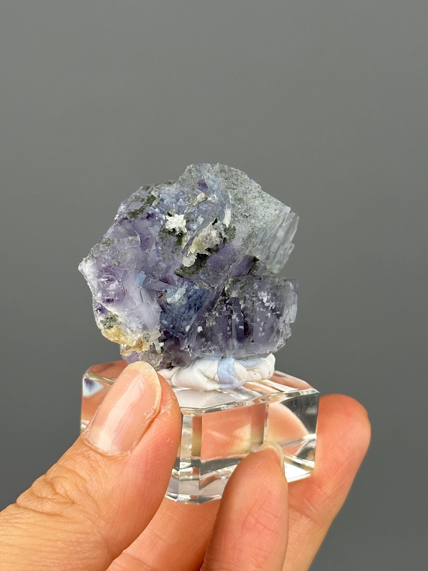 Yaogangxian fluorite phantom transparency lit