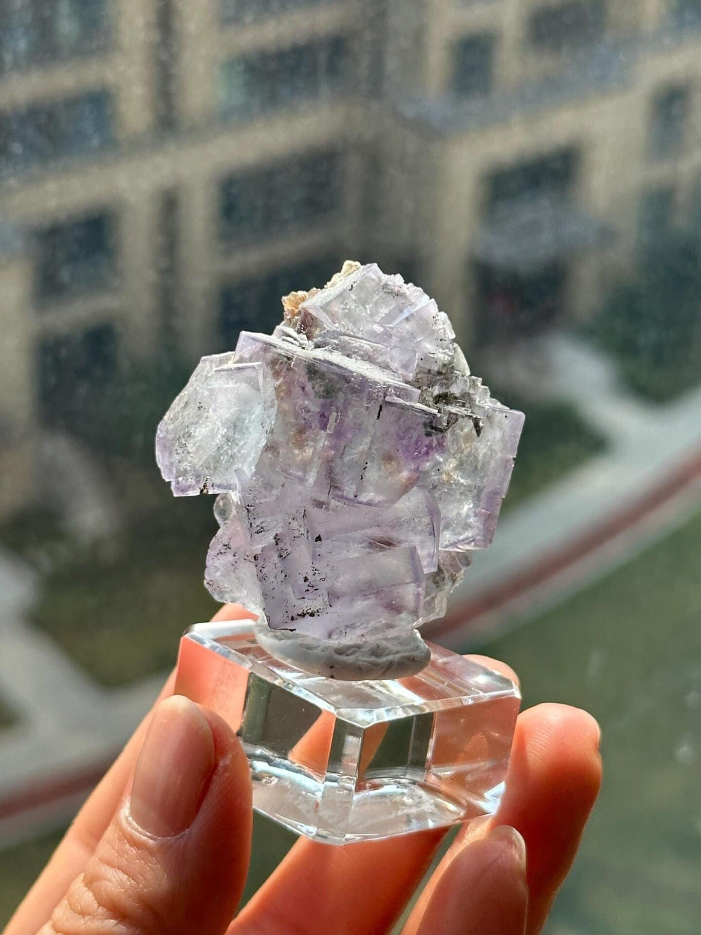 Yaogangxian fluorite twin stair-step growth