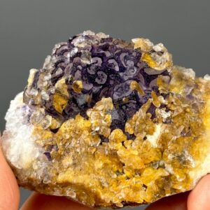 Exquisite Fluorite and Calcite Cluster - Vintage Specimen - Guizhou, China - Collector's Gem