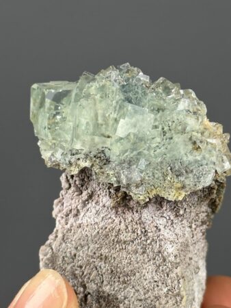 Green Fluorite Crystal - Unique Mushroom Form - Xianghualing, Hunan - Perfect for Collectors