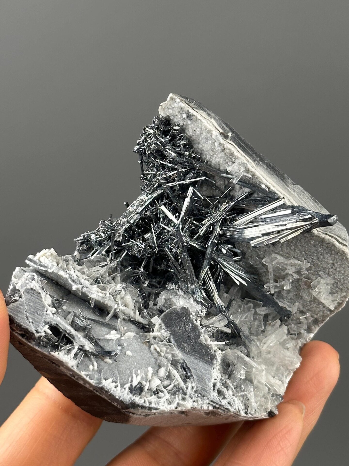 Hunan stibnite barite full specimen