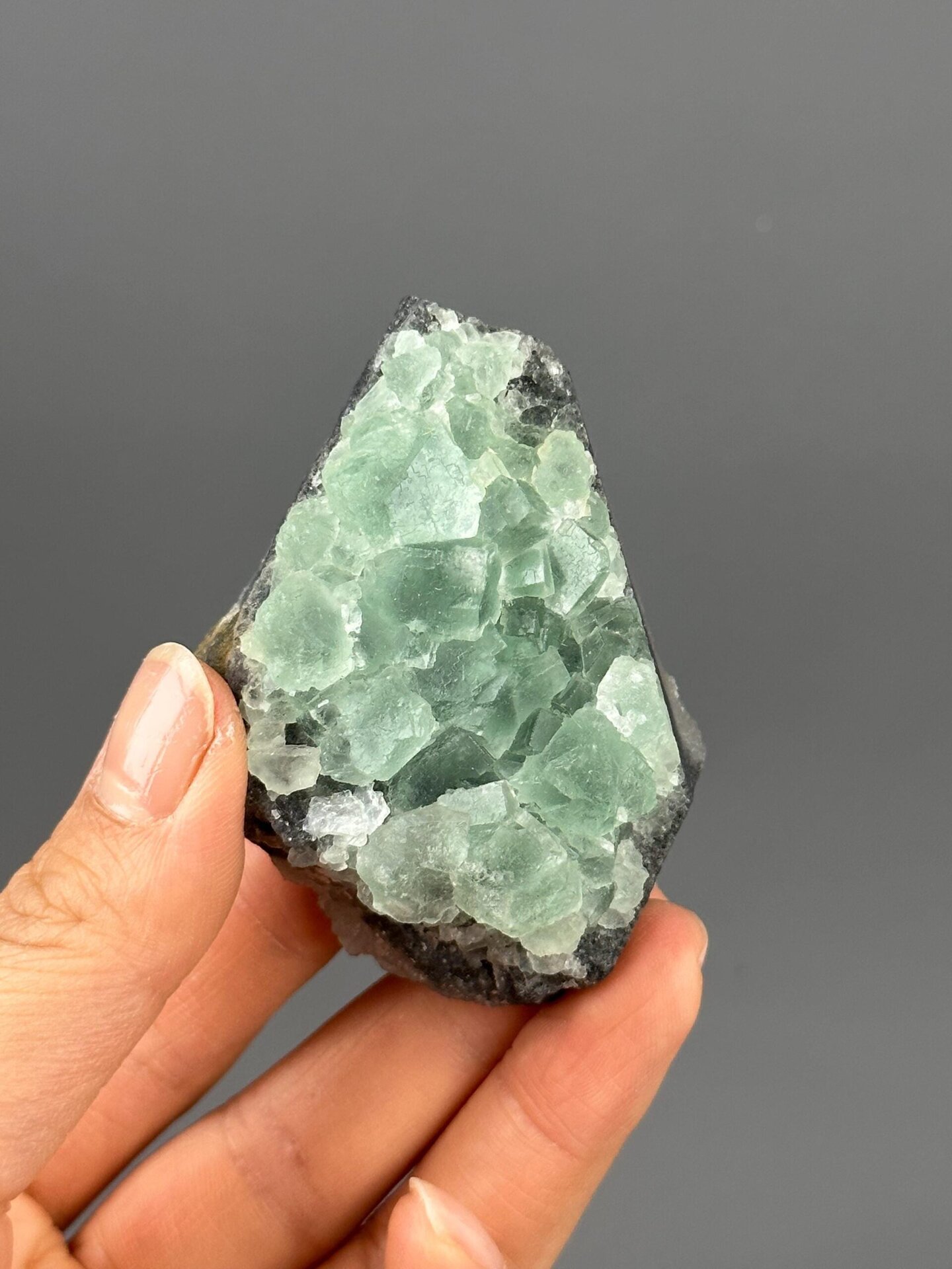 Fluorite quartz contrast color detail