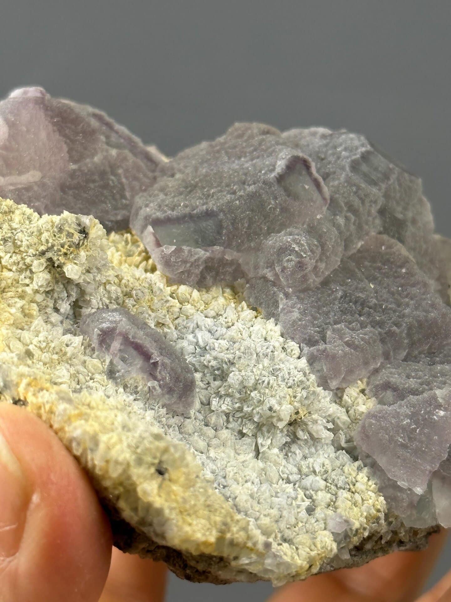 CaF₂ cubic fluorite, Mohs 4, large purple, Guizhou, 16.93 oz