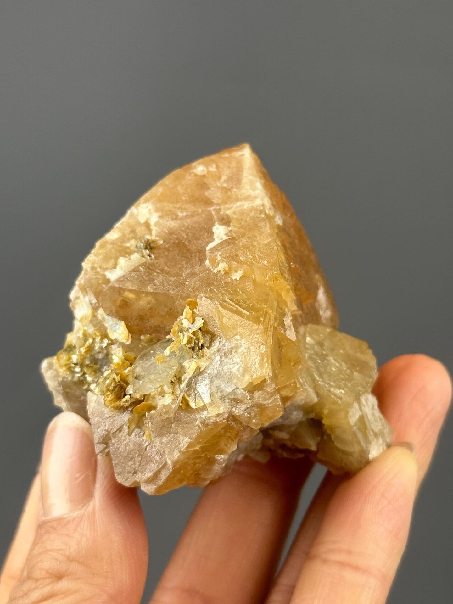 Top view of scheelite crystal arrangement, Xuebaoding, Sichuan