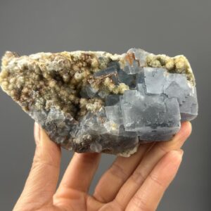 Blue Fluorite Crystal - Unique Formation - Rare Find - YGX China - Collector's Gem