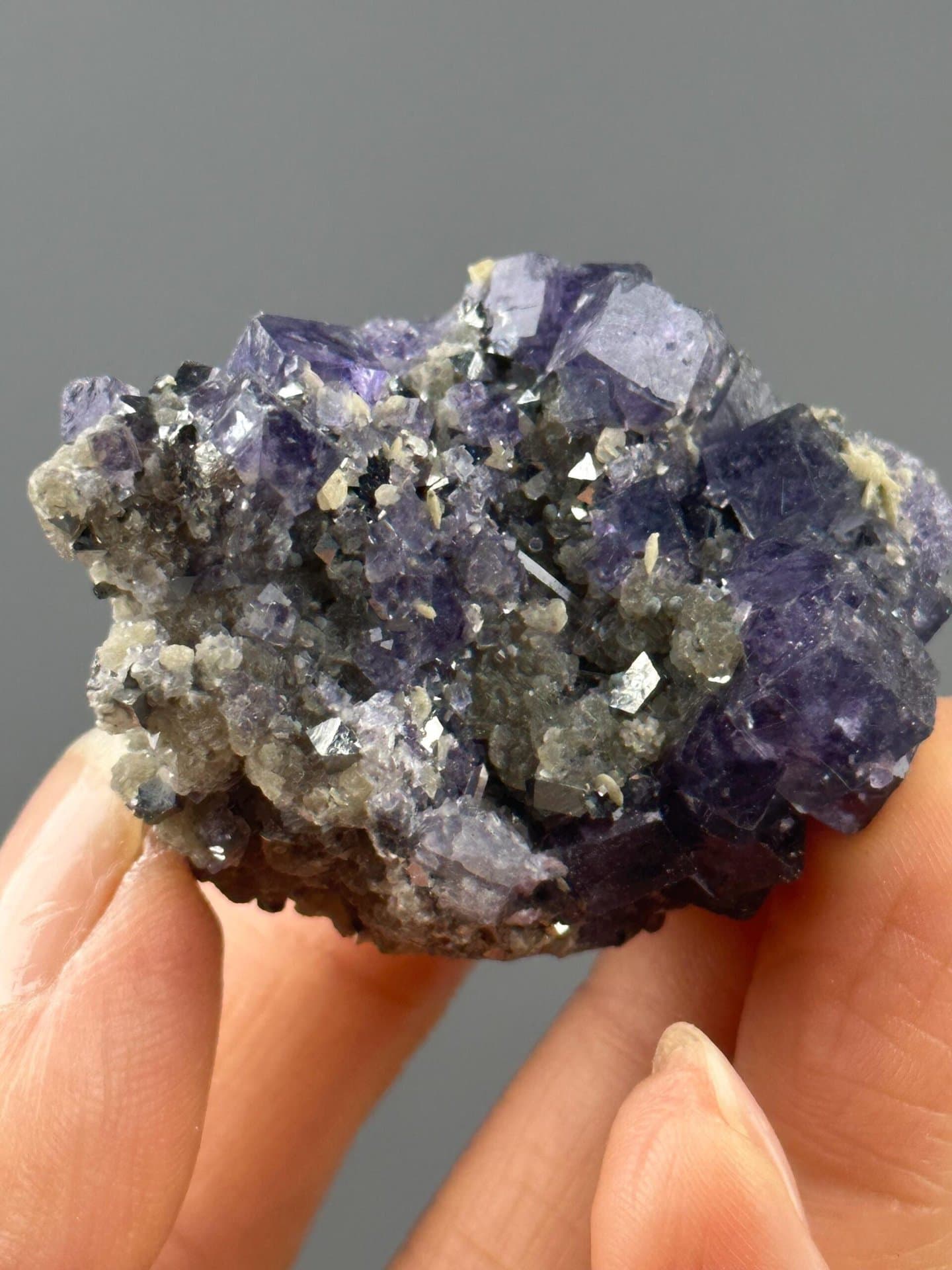 Detail of internal zoning in phantom fluorite