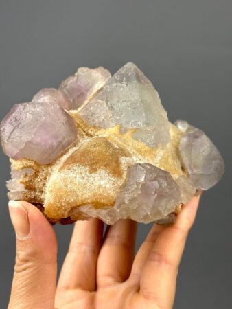 Fluorite Cluster - Vintage Green and Purple Phantom - Shangbao Mine, Hunan - Rare Collector's Specimen