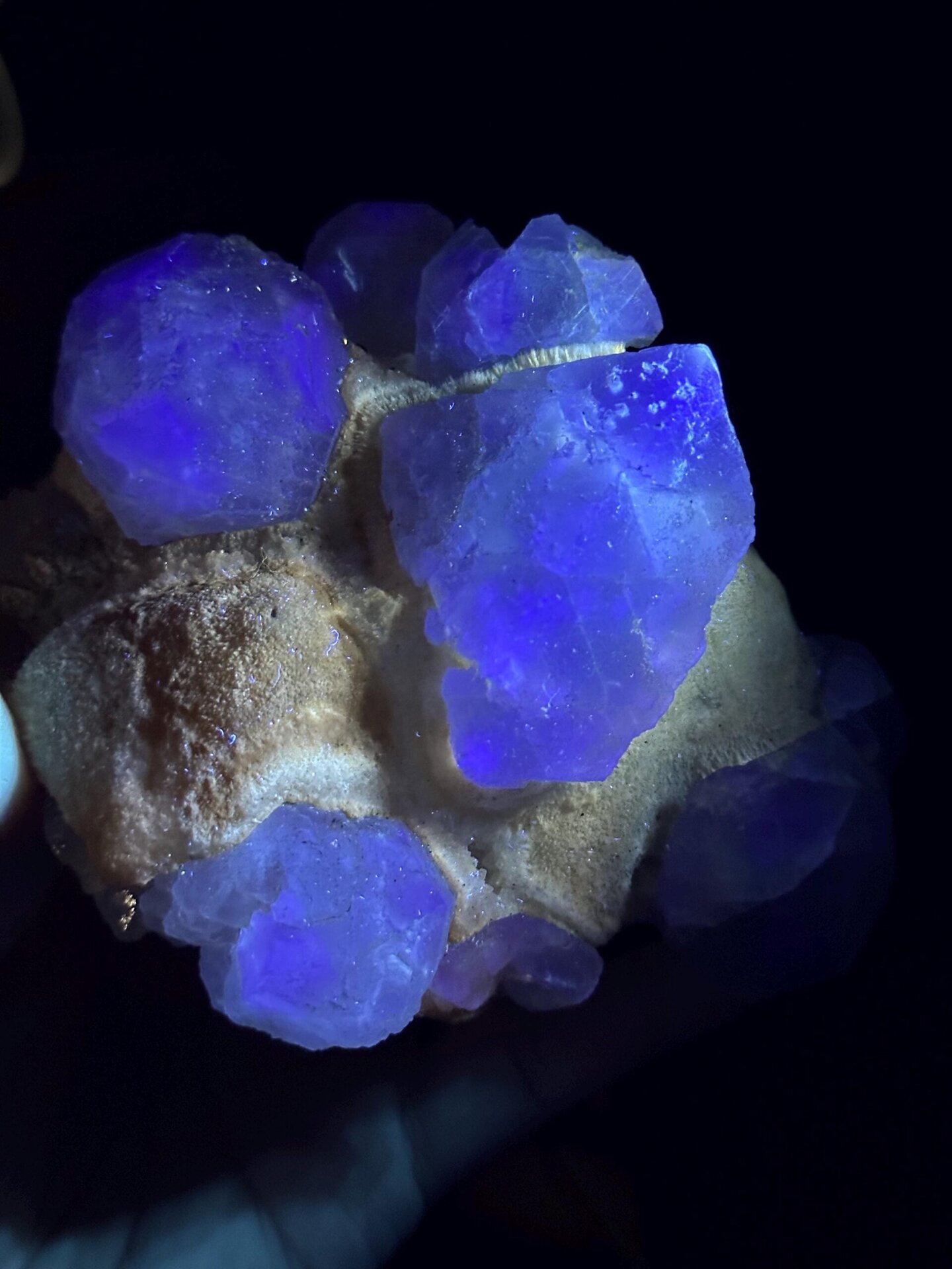 Green and purple phantom fluorite, Shangbao Mine, Hunan
