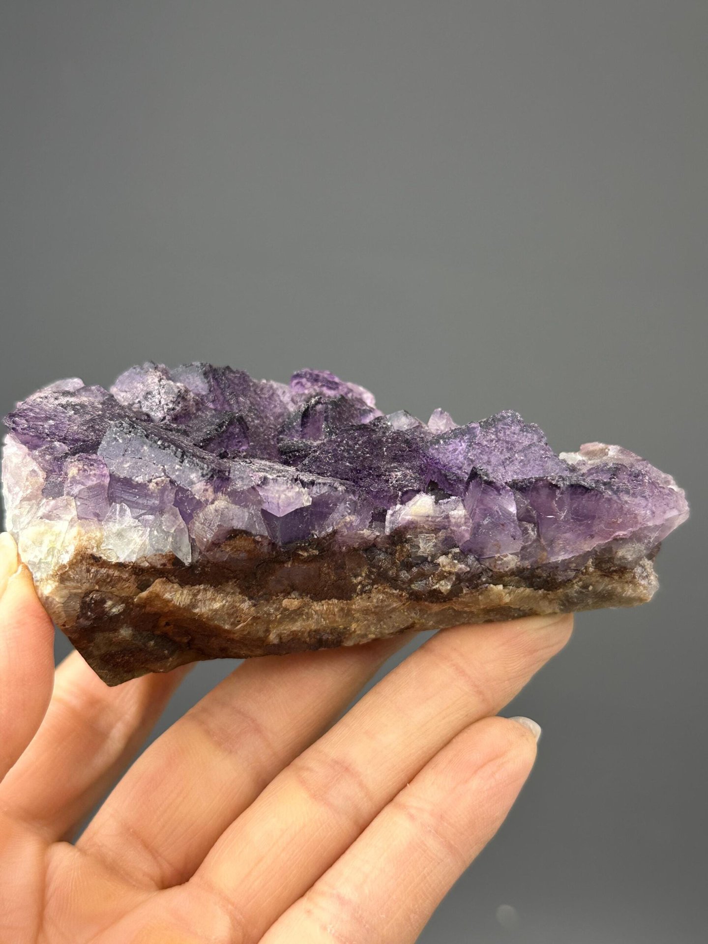 Purple fluorite with QR formation, Guizhou, China collector specimen