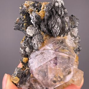 Fluorite Crystal Specimen - Rare Marcasite Feature - Inner Mongolia Origin - Perfect for Display