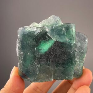 Green Fluorite Cluster - Raw Mineral Specimen - Namibian Inclusions - Collectible Display Piece