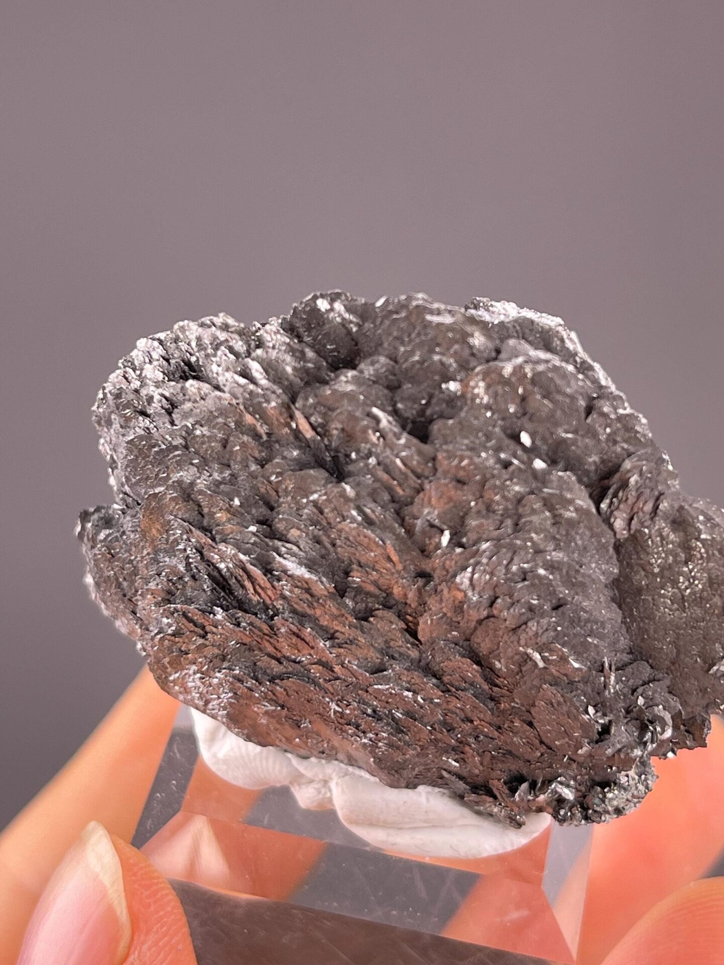 Martite hematite with characteristic silver metallic luster
