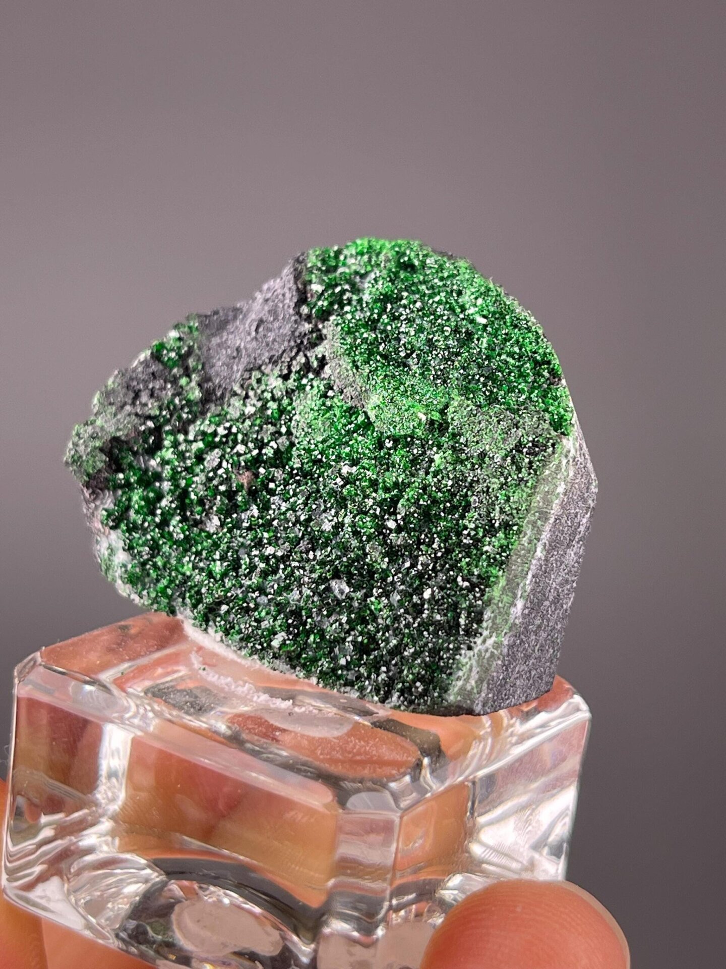 Vivid green grossular garnet from Tanzanian mineral deposit
