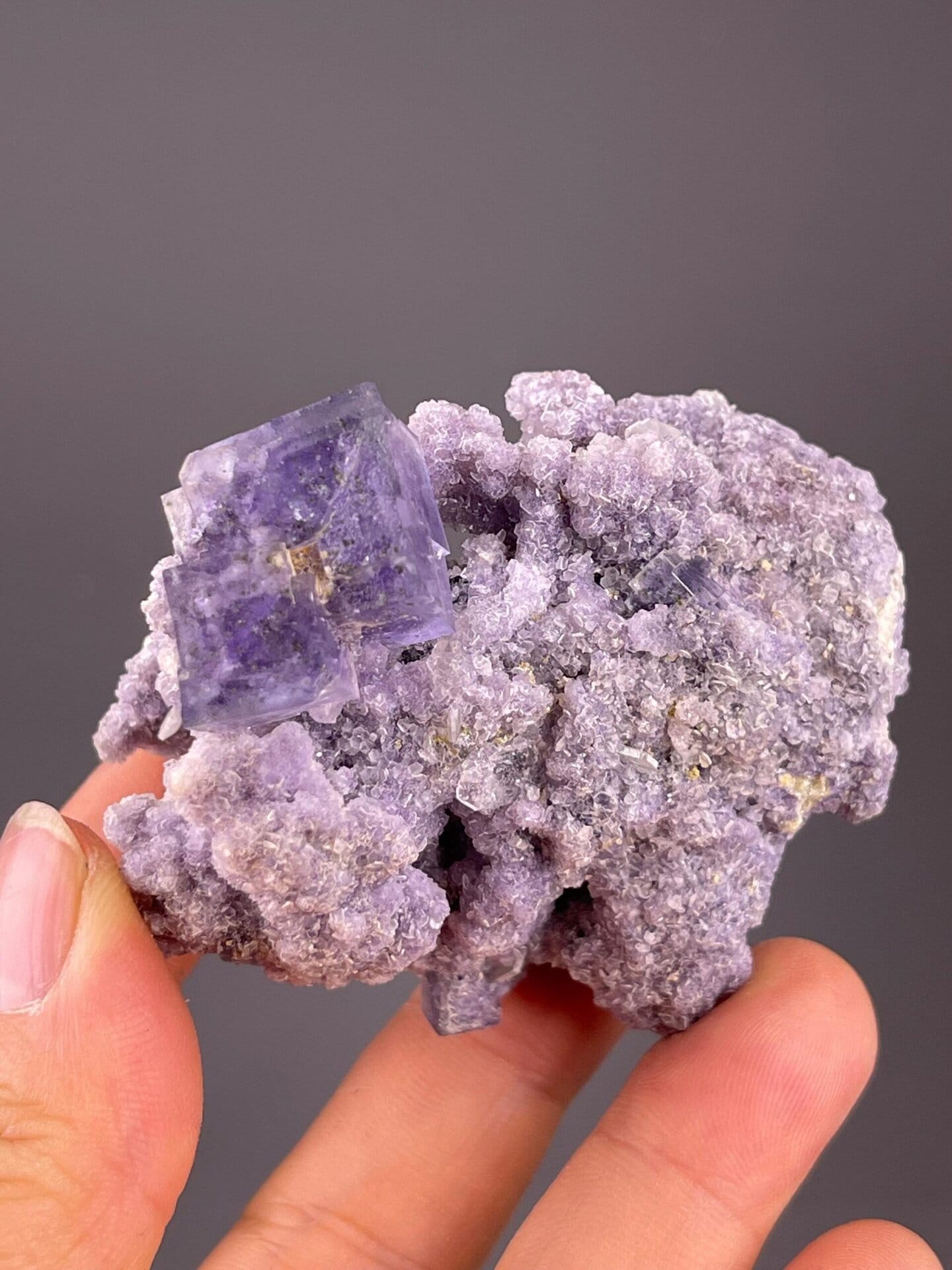 Fluorite and mica multi-mineral specimen from Hunan Province