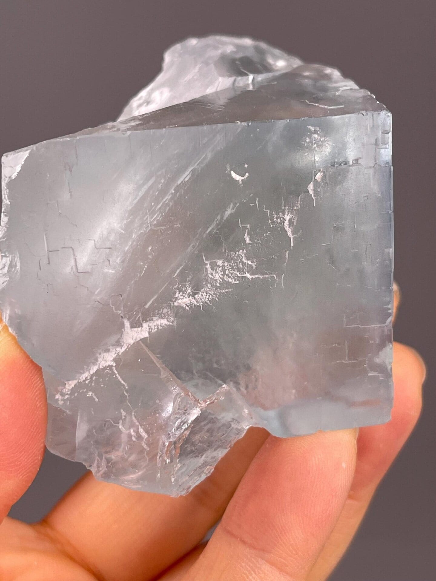 Green CaF₂ fluorite with phantom zone from YGX mine