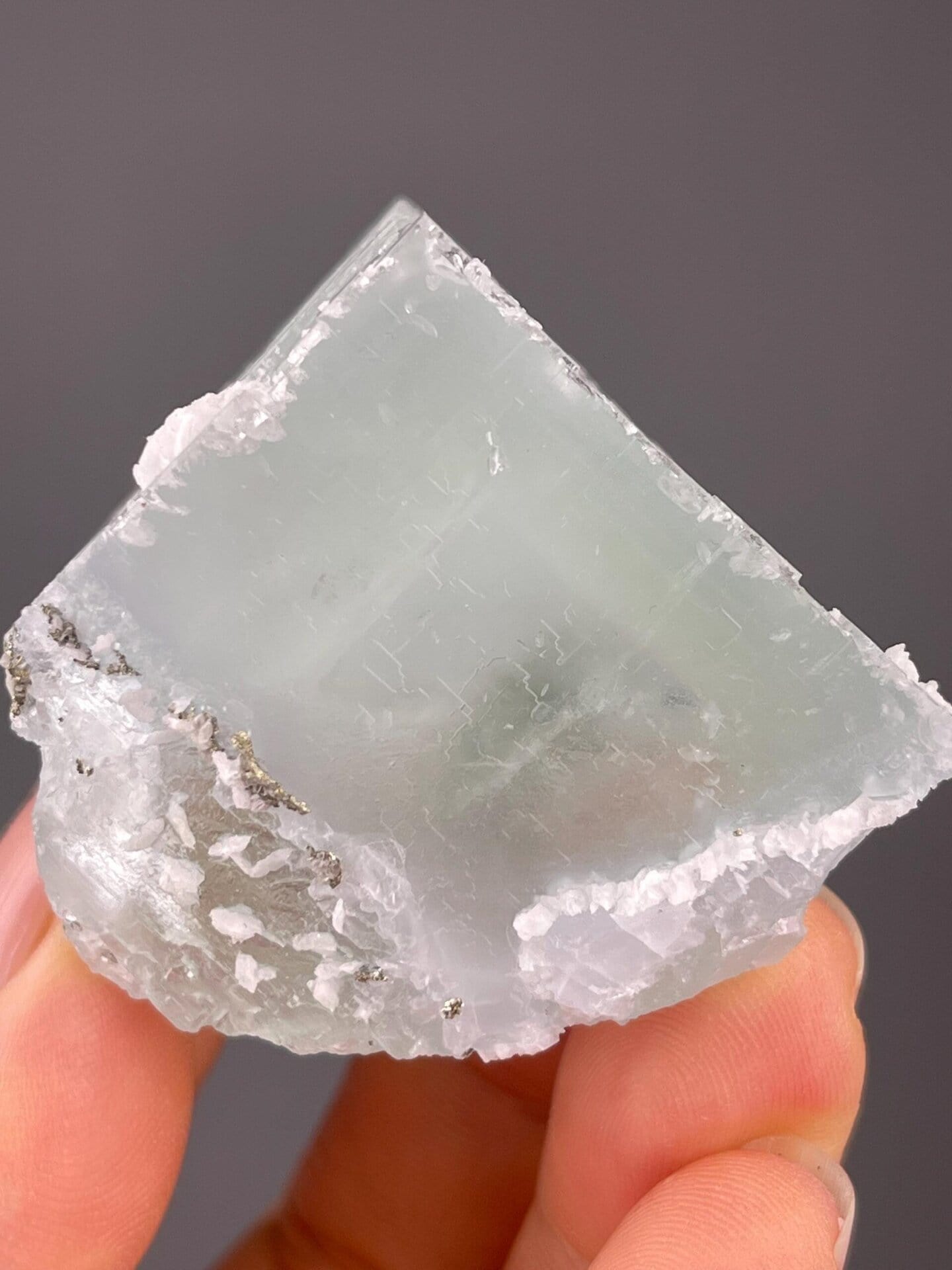 Top view of fluorite crystal, Yaogangxian Mine, Hunan